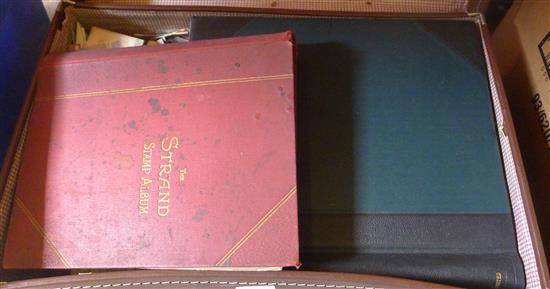 STAMPS, inc Strand album with GB Victorian , Penny plates, Empire, USA & general, album of France, covers, loose etc
